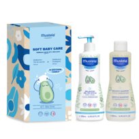 Mustela Zestaw Soft Baby Care - delikatne mycie ( Żel + Szampon 500 ml )