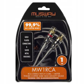 Musway MW1RCA przewód RCA-RCA 1 metr Miedziany OFC 99.9% - Inny producent