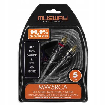 Musway MW5RCA przewód RCA-RCA 5 metr Miedziany OFC 99.9% - Inny producent