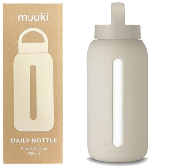 Muuki Butelka Motywacyjna Na Wodę, Szklana, 720ml Summer Sand - MUUKI