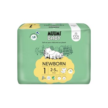 Muumi Baby Pieluszki ekologiczne Newborn 1 (2-5 kg) 25 szt. - Muumi