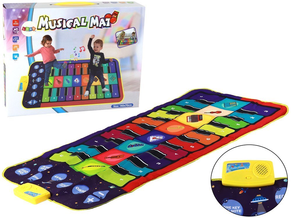 Фото - Розвивальна іграшка LEAN Toys Muzyczna Mata Edukacyjna Motyw Pianinka Instrumenty 