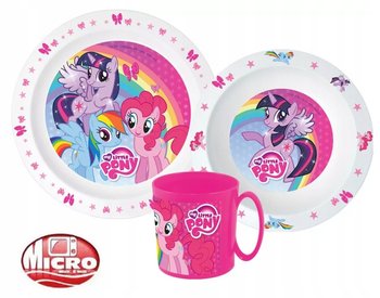 MY LITTLE PONY zestaw śniadaniowy talerz miska kubek 350 ml z uchem - Stor