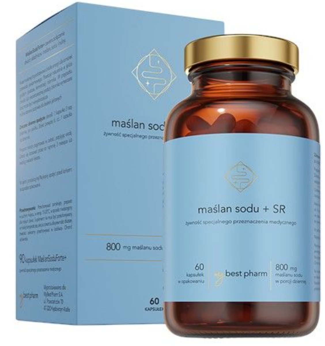 MyBestPharm Maślan Sodu+ SR 60 kapsułek