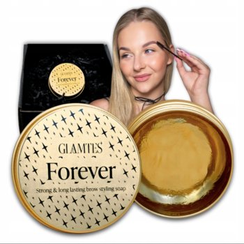 Mydełko do Brwi Stylizacji Bezbarwne 30g Mocne Utrwalające GLAMTES Forever - GLAMTES