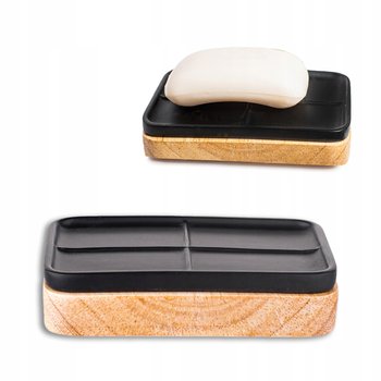 Mydelniczka z drewnianą podstawą ALTOM DESIGN, 12,5x8x2 cm - Altom Design