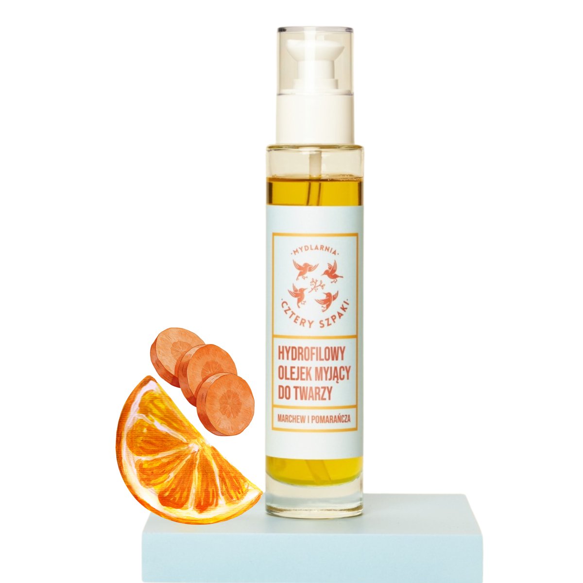 Empik Mydlarnia Cztery Szpaki, Hydrofilowy olejek myjący, Marchew i Pomarańcza