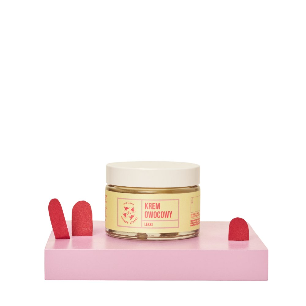 Mydlarnia Cztery Szpaki, Lekki krem owocowy, 50ml-Zdjęcie-0