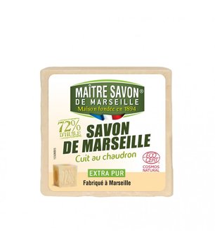 Mydło marsylskie EXTRA PUR, certyfikowane ECOCERT, 300 g, Maitre Savon de Marseille - Maitre Savon De Marseille