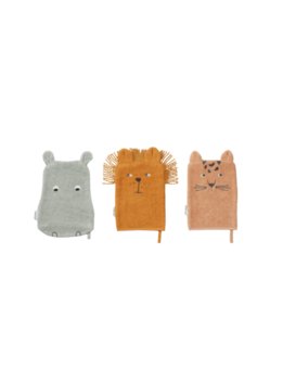 Myjki Sylvester Washcloth Safari mix 3-Pack LIEWOOD - Inna marka