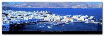 Mykonos, Greek Island plakat obraz 95x33cm - Wizard+Genius