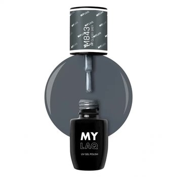 MYLAQ Lakier hybrydowy MY CLASSY GREY M843 - 5ml - inna