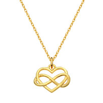 MYNESS Naszyjnik serce z nieskończonością 