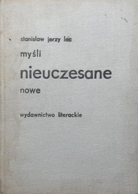 Myśli nieuczesane nowe - Lec Stanisław Jerzy | Książka w Empik