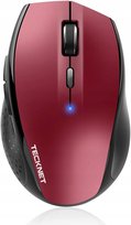 Mysz Bezprzewodowa Do Komputera Bluetooth 3200DPI Czerwona