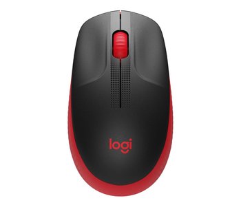 Mysz bezprzewodowa, Logitech, M190, czerwona - Logitech