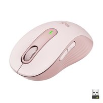 Mysz bezprzewodowa Logitech Signature M650 — cicha, Bluetooth, programowalne przyciski — różowa Logitech