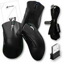 Mysz Bezprzewodowa optyczna gamingowa Attack Shark V3 czarna 25000 DPI Attack Shark