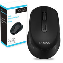 Mysz komputerowa bezprzewodowa czarna myszka USB  mouse hibernacja do biura