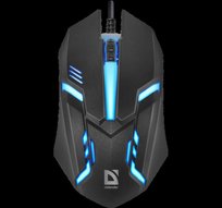 Mysz przewodowa, Defender, Cyber MB-560L, 1200DPI 3P, czarna, 52560 Defender