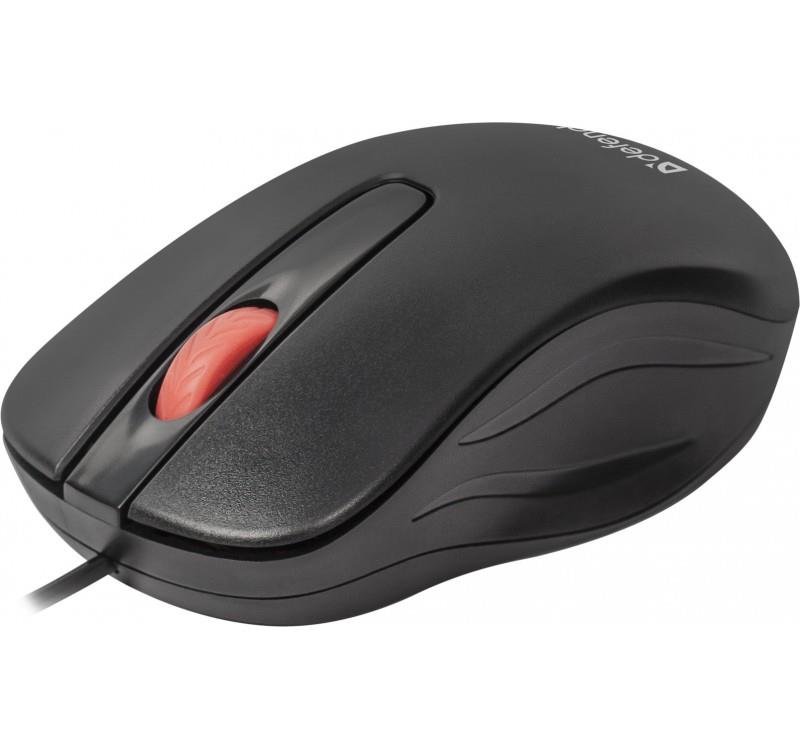 Mysz przewodowa, Defender, Point MM-756, czarna, 1000DPI, 3P 52756 ...