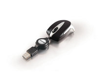Mysz verbatim travel optyczna black usb zwijany kabel Verbatim