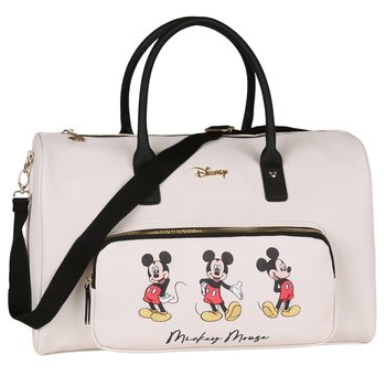 Myszka Mickey DISNEY Ecru torba podróżna damska, pojemna 45x28x22cm Uniwersalny - Disney