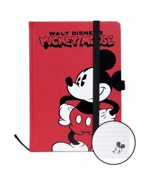 Myszka Mickey Notes skórzany A5 z gumką 14,8x21 cm - Disney