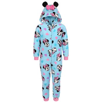 Myszka Minnie Disney Niebieska, polarowa piżama jednoczęściowa, dziecięce onesie z kapturem, OEKO-TEX 3-4 lat 98-104 cm - Disney