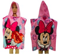 Myszka Minnie  Ręcznik Dziecięcy  Z Kapturem Poncho Okrycie Kąpielowe Disney