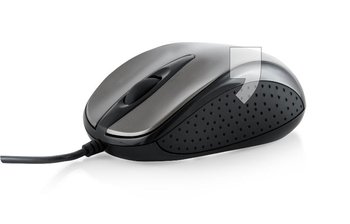 Myszka przewodowa do komputera do laptopa optyczna MODECOM MC-M4 srebrna - Modecom