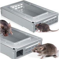 MYSZOŁAPKA ŻYWOŁAPKA PUŁAPKA ŁAPKA NA MYSZY I SZCZURY CHWYTACZ HUMANITARNA