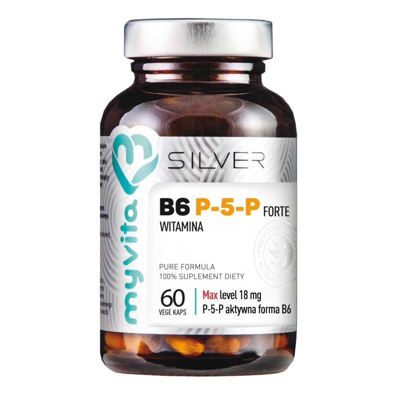 Фото - Вітаміни й мінерали Forte Myvita Silver Witamina B6 P-5-P  Suplement diety, 60 kaps. 