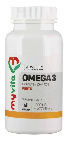 Фото - Вітаміни й мінерали Forte MyVita, suplement diety Omega 3 , 60 kapsułek 