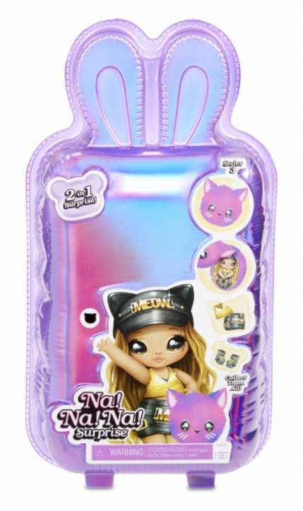 Na! Na! Na! Surprise, mini lalka z maskotką 2-in-1 Pom Doll Series 3- Doll 6
