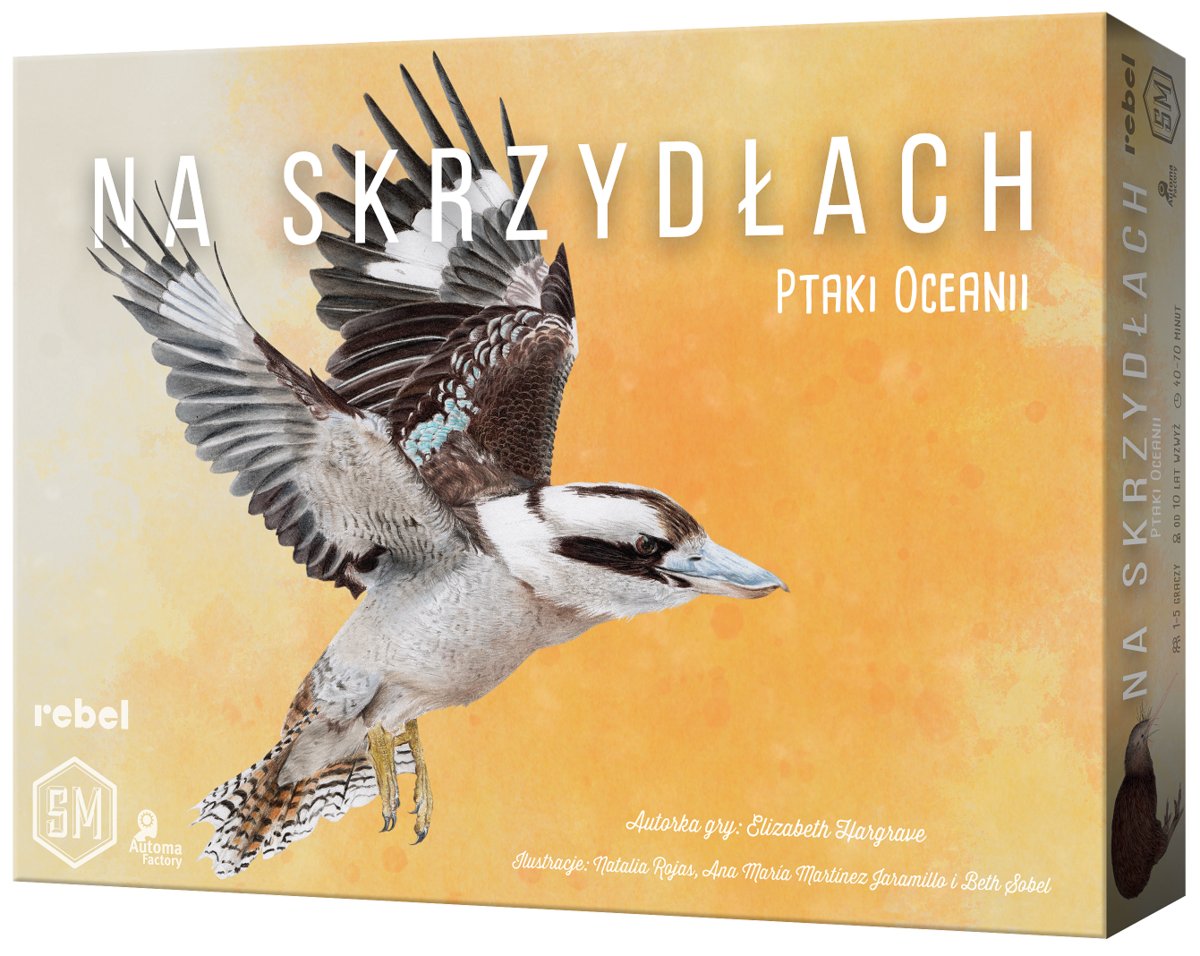 Na Skrzydłach : Ptaki Oceanii (dodatek), gra planszowa, Rebel