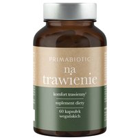 NA TRAWIENIE PRIMABIOTIC 60 kaps. Wątroba Rozmaryn Lekarski Wzdęcia Jelita