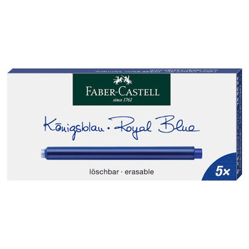 Naboje atramentowe długie, niebieskie Faber-Castell - 5 sztuk - Faber-Castell