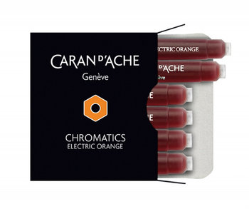 naboje caran d'ache chromatics electric orange, 6szt., pomarańczowe - CARAN D'ACHE