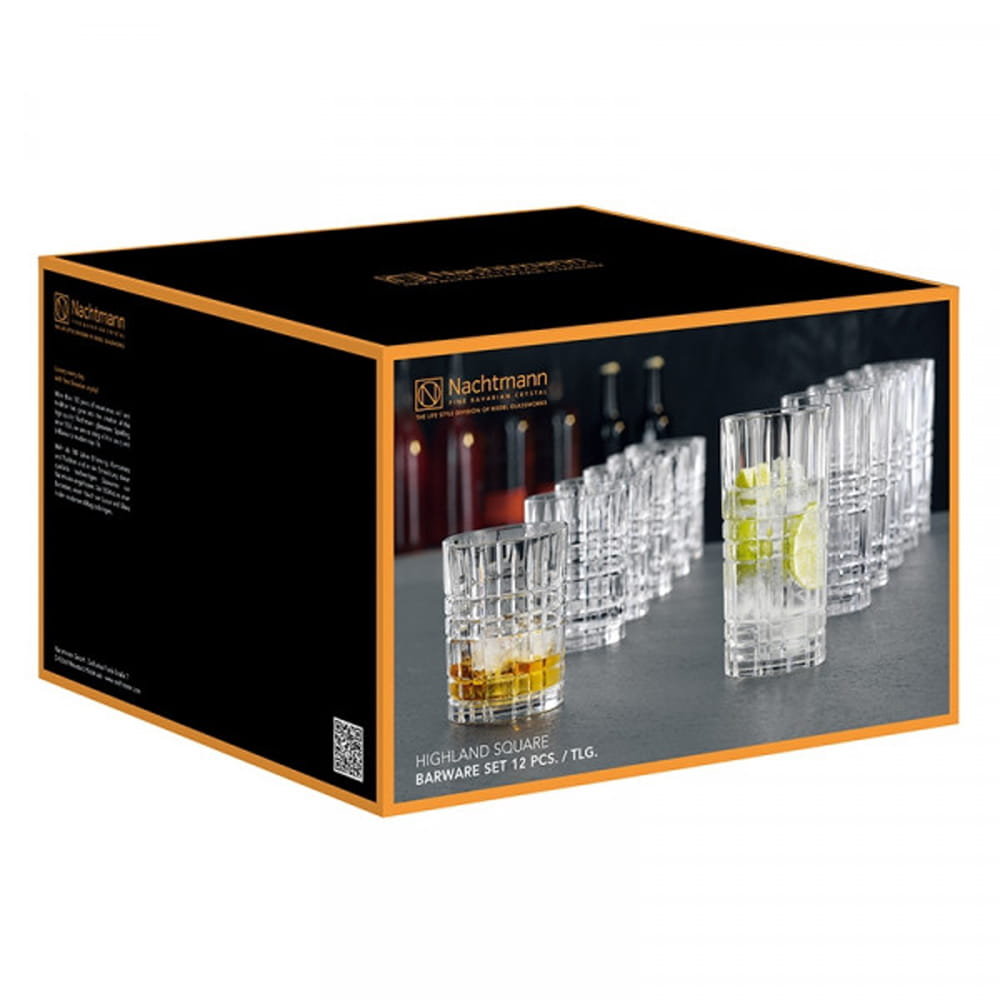 Zdjęcia - Szklanka Nachtmann  Highland zestaw 12 szklanek do whisky i drinków 