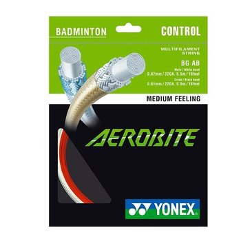 Naciąg Do Badmintona Hybrydowy Yonex Bg Aerobite Biało/Czerwony - Yonex
