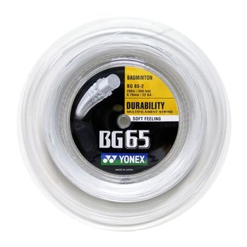 Naciąg Do Badmintona Yonex Bg 65 Biały 200 M - Yonex