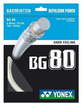 Naciąg Do Badmintona Yonex Bg 80 Biały 10 M - Yonex