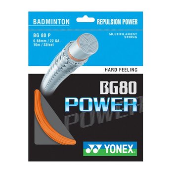 Naciąg Do Badmintona Yonex Bg 80 Power Pomarańczowy 10 M - Yonex