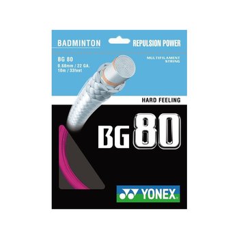 Naciąg Do Badmintona Yonex Bg 80 Różowy 10 M - Yonex