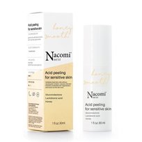 Nacomi, Peeling kwasowy do cery wrażliwej, kwas laktobionowy, 30 ml