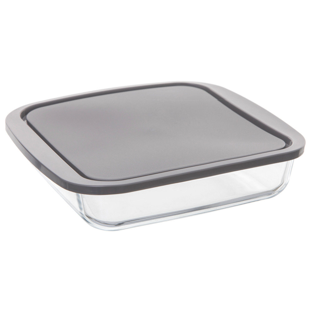 Naczynie żaroodporne SECRET DE GOURMET, transparentne, 5x22x25,4 cm