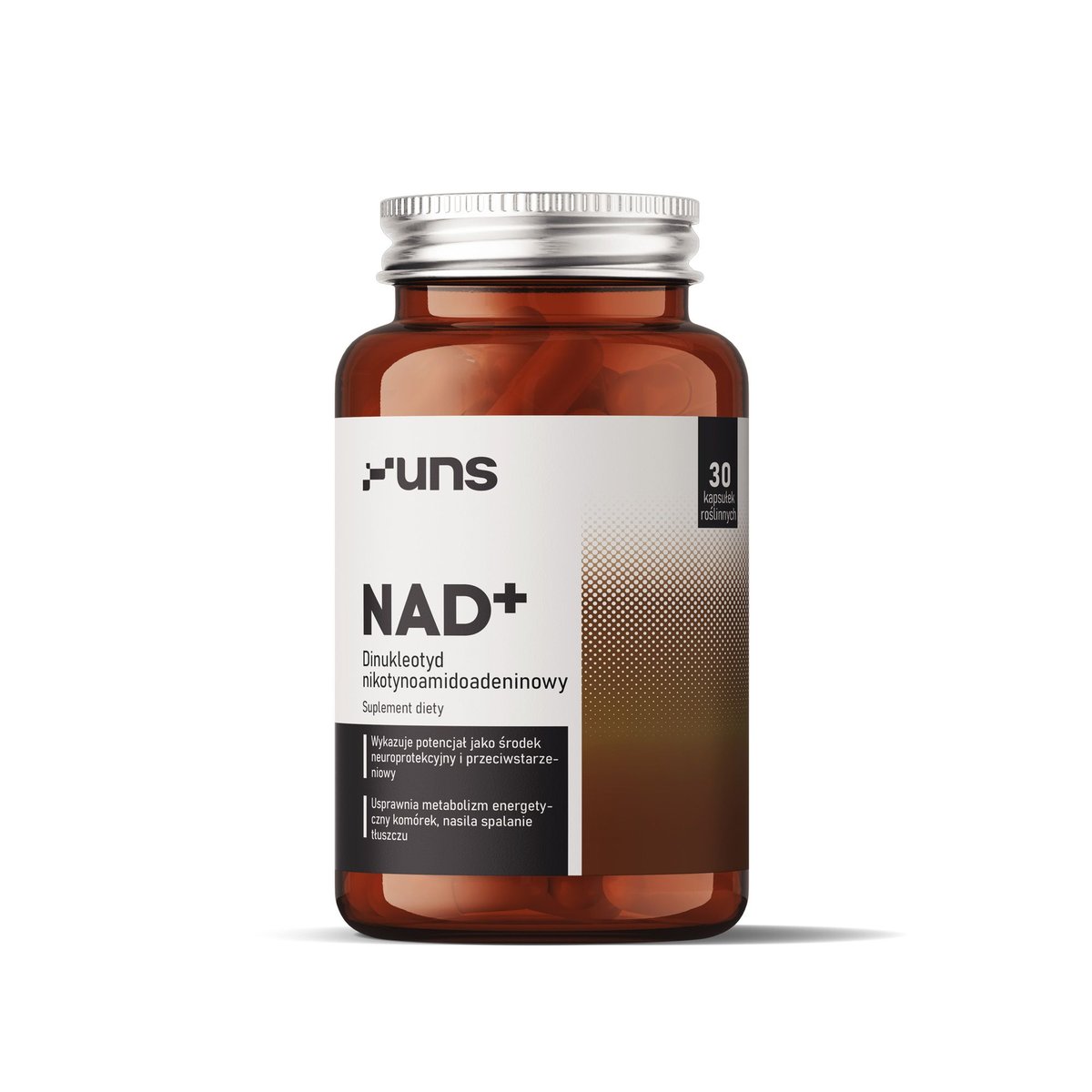 Фото - Вітаміни й мінерали UNS Suplement diety, NAD+ dinukleotyd nikotynoamidoadeninowy 30 kaps. 
