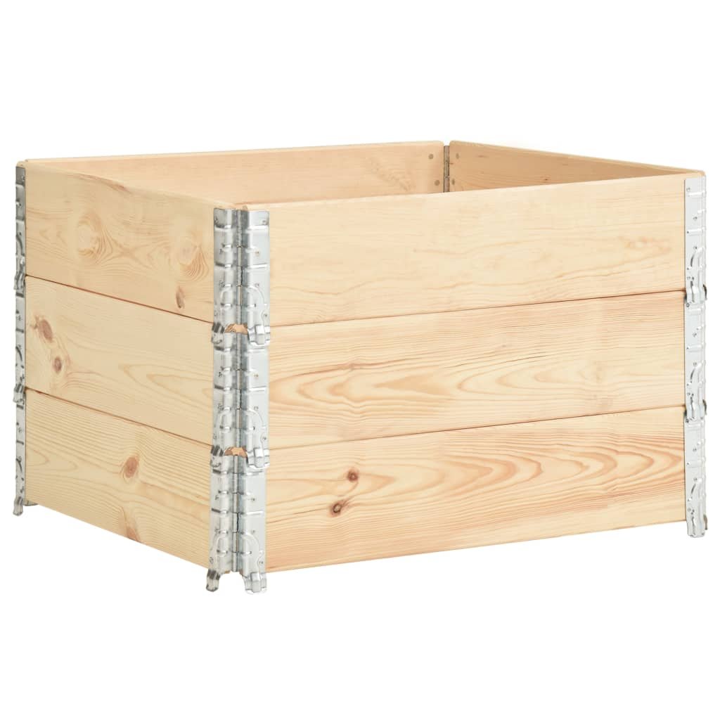 Nadstawki paletowe VIDAXL, 3 szt., 100x100 cm