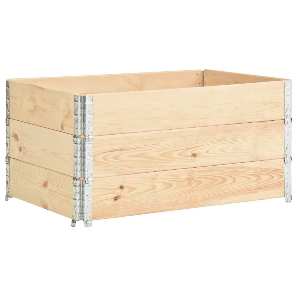 Nadstawki paletowe VIDAXL, 3 szt., 80x120 cm